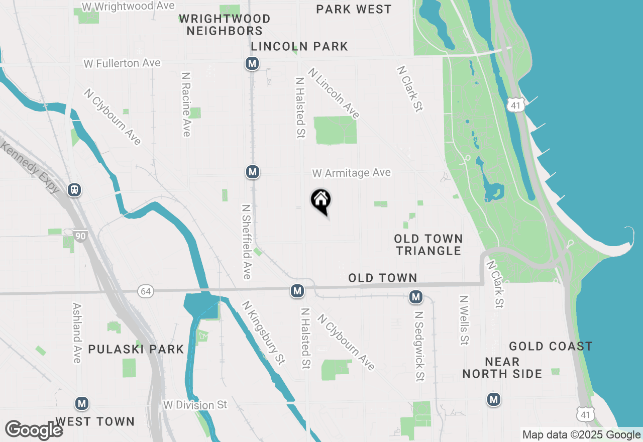 Map of 1845 N Burling Street, Chicago, IL 60614