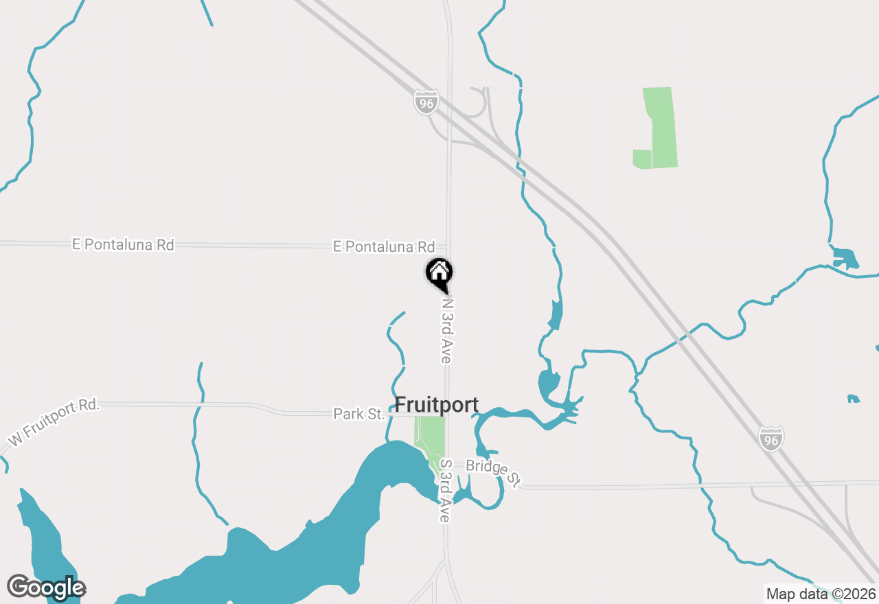 Map of 293 N 3rd Avenue, Fruitport, MI 49415