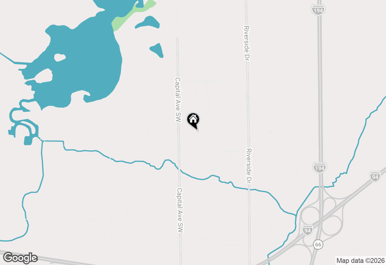 Map of 140 E Oakland Place, Battle Creek, MI 49015
