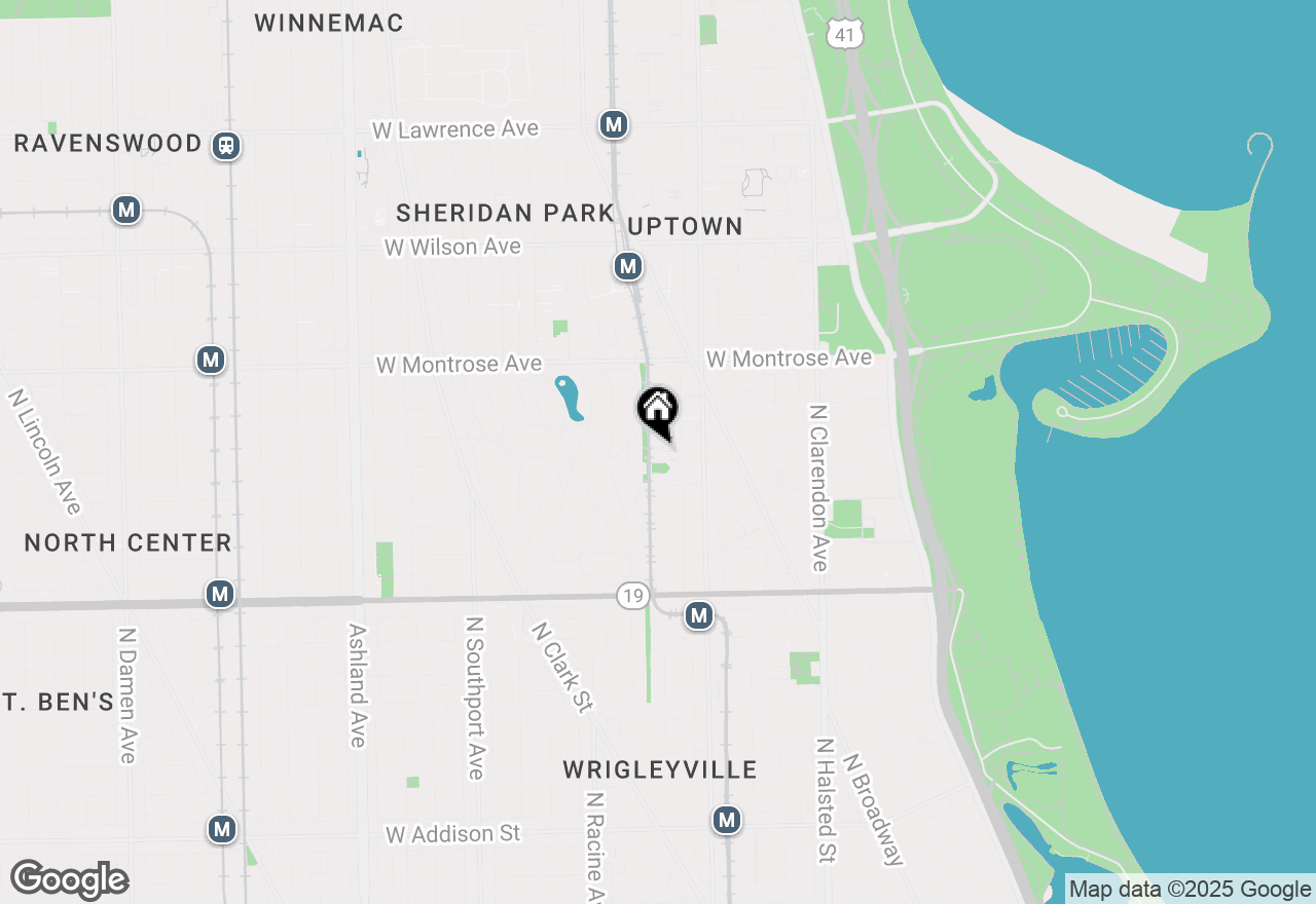 Map of 4214 N Kenmore Avenue #2F, Chicago, IL 60613