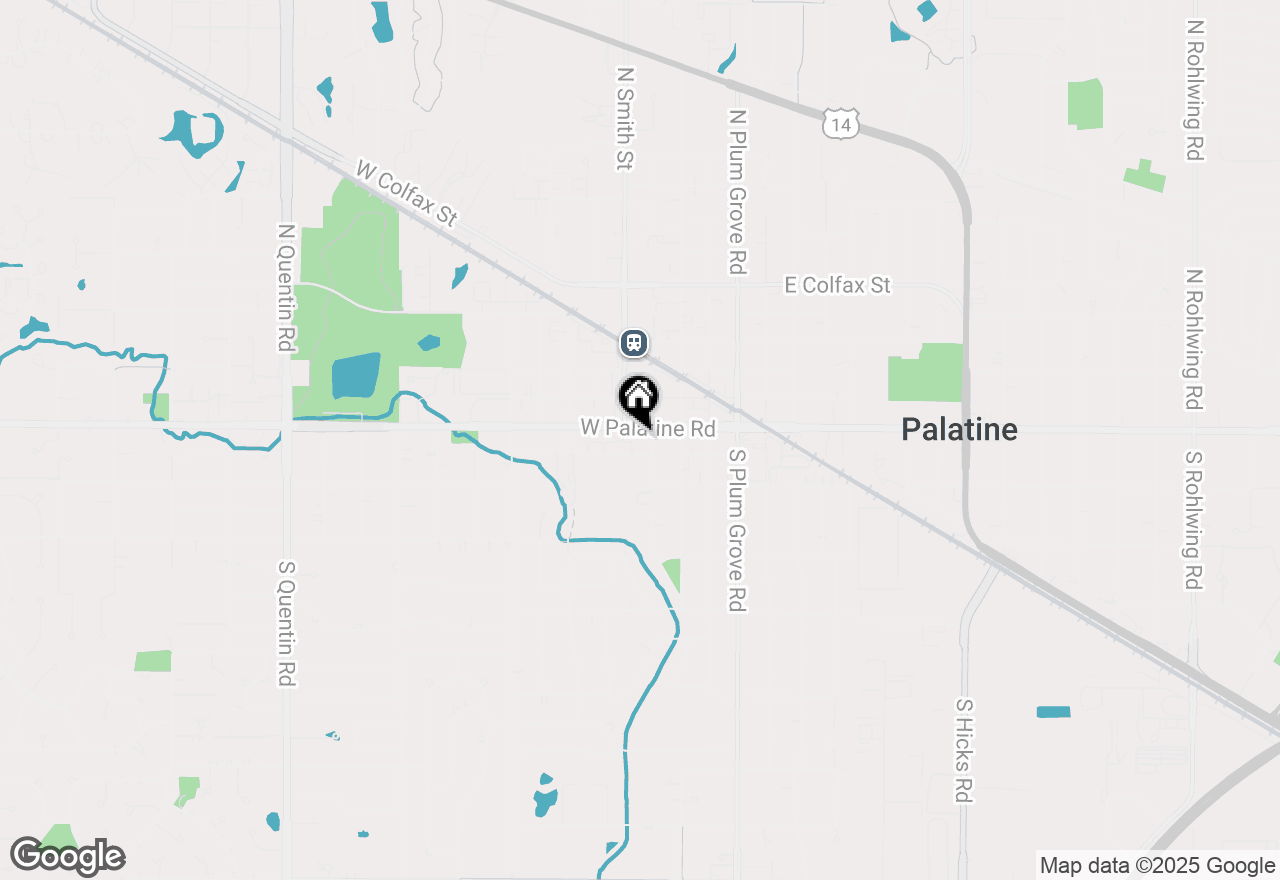 Map of 133 W Palatine Road #108, Palatine, IL 60067