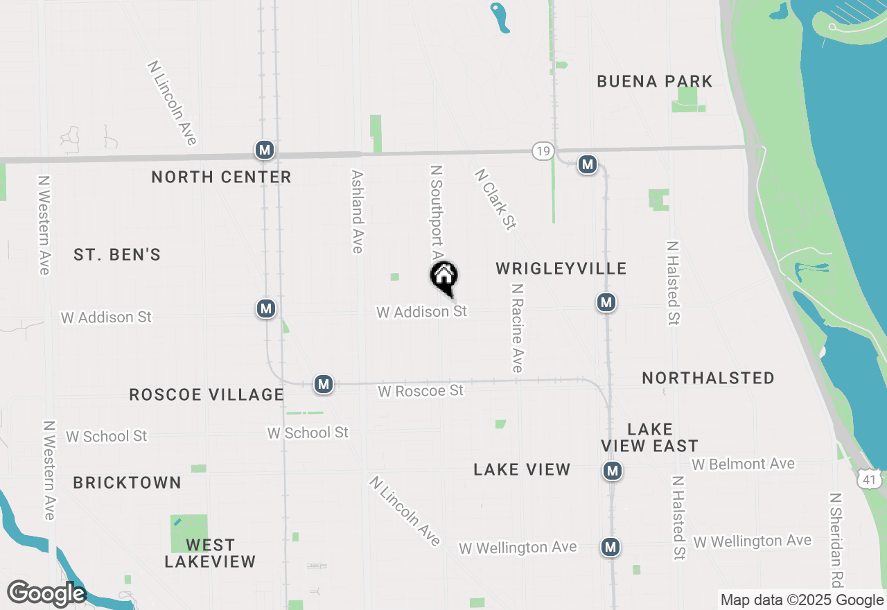 Map of 3601 N Southport Avenue #3A, Chicago, IL 60613