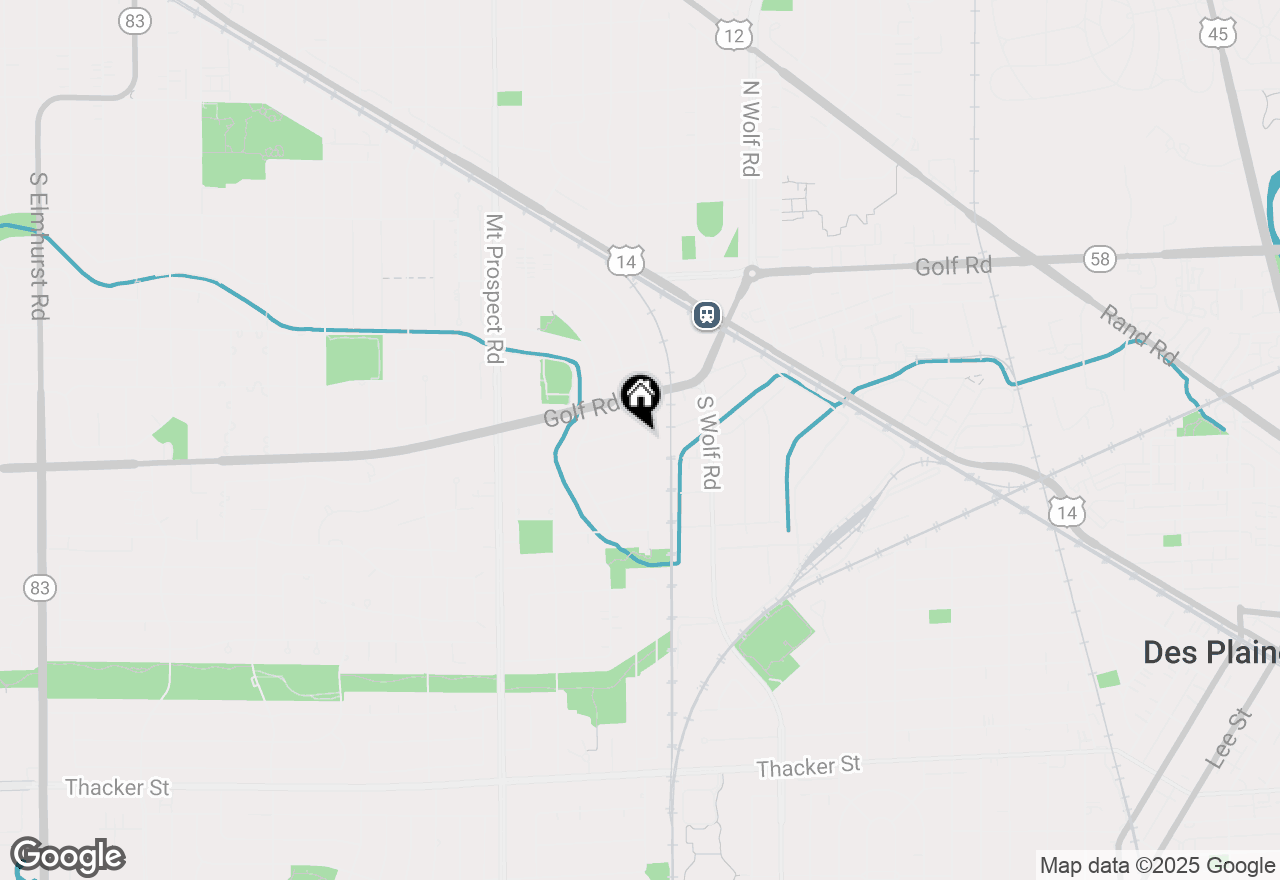 Map of 266 S Warrington Road, Des Plaines, IL 60016