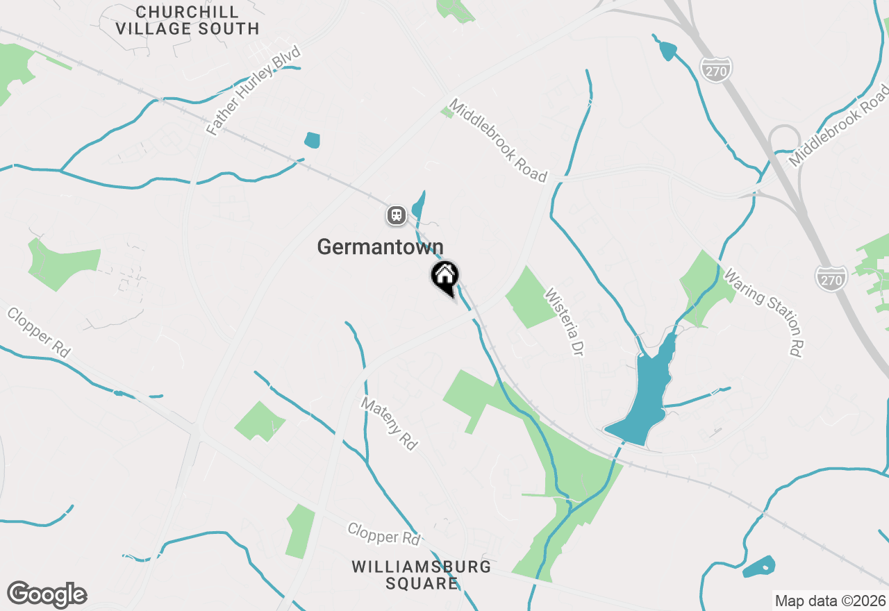 Map of 19103 Grotto Lane, Germantown, MD 20874