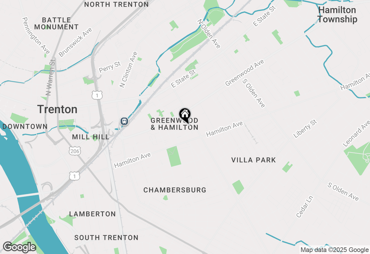 Map of 504 Tyler Street, Trenton, NJ 08609