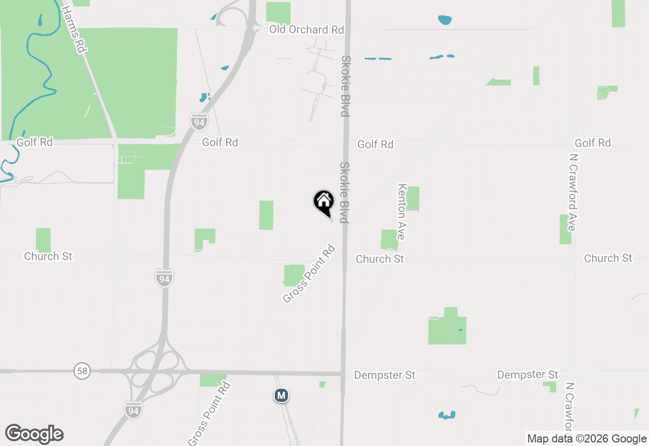 Map of 9242 Gross Point Road #107, Skokie, IL 60077