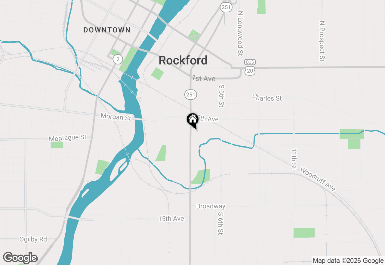 Map of 710 Kishwaukee Street, Rockford, IL 61104