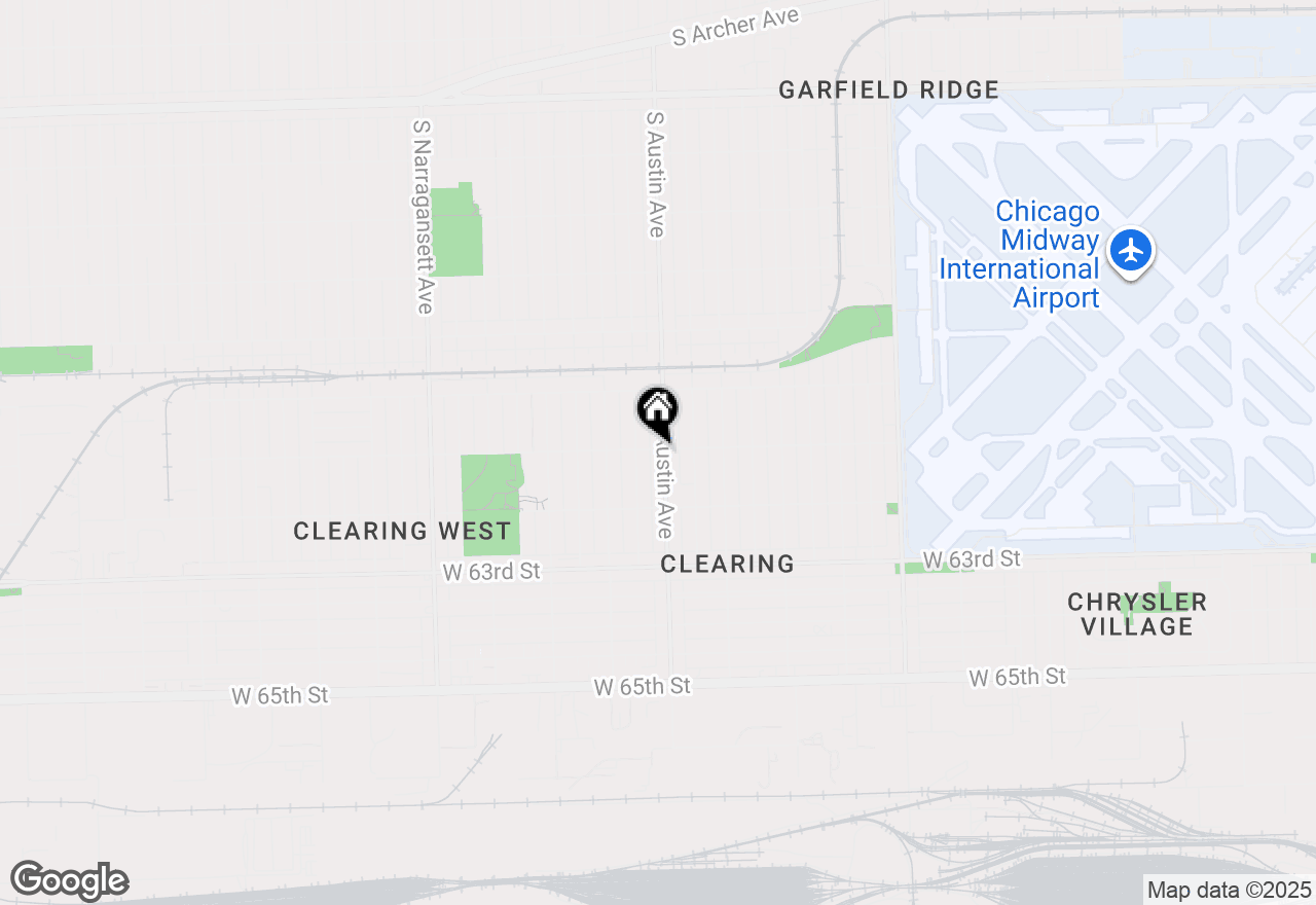 Map of 6100 S Austin Avenue, Chicago, IL 60638