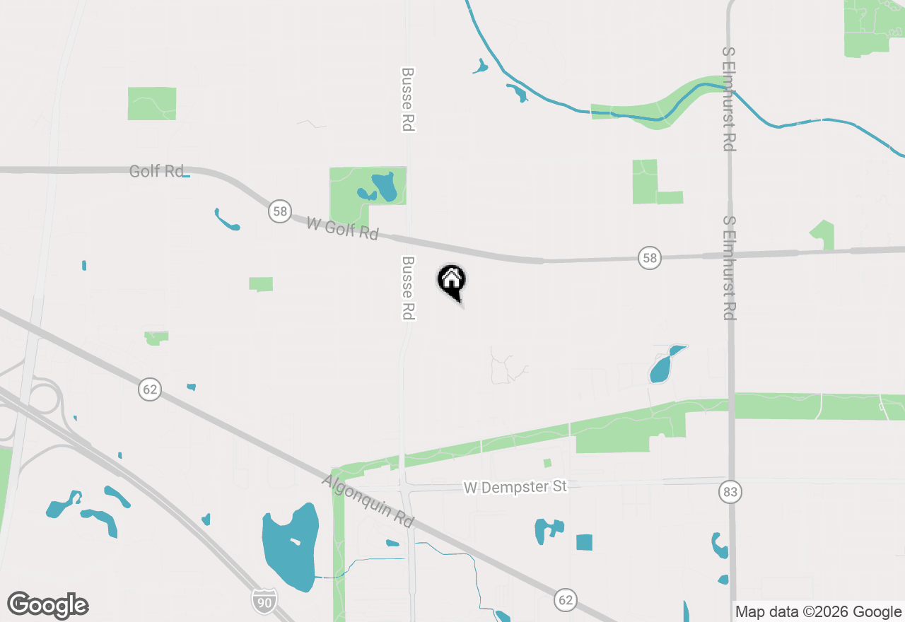 Map of 1114 S Birch Drive, Mount Prospect, IL 60056