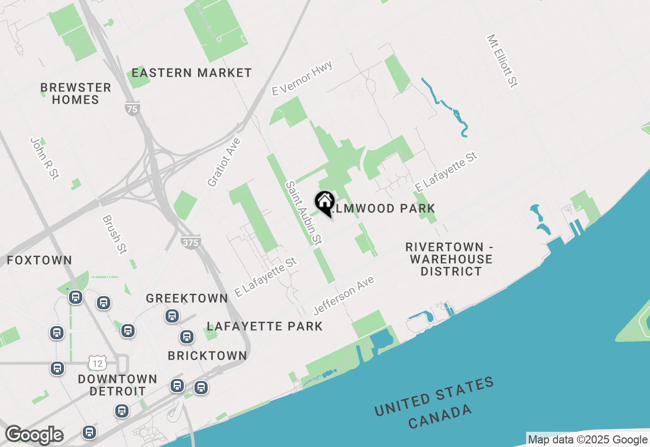 Map of 1033 Hampton Circle #39, Detroit, MI 48207