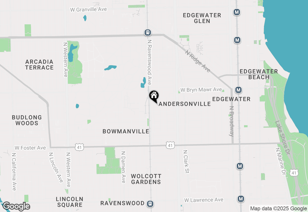 Map of 1741 W Catalpa Avenue #2, Chicago, IL 60640