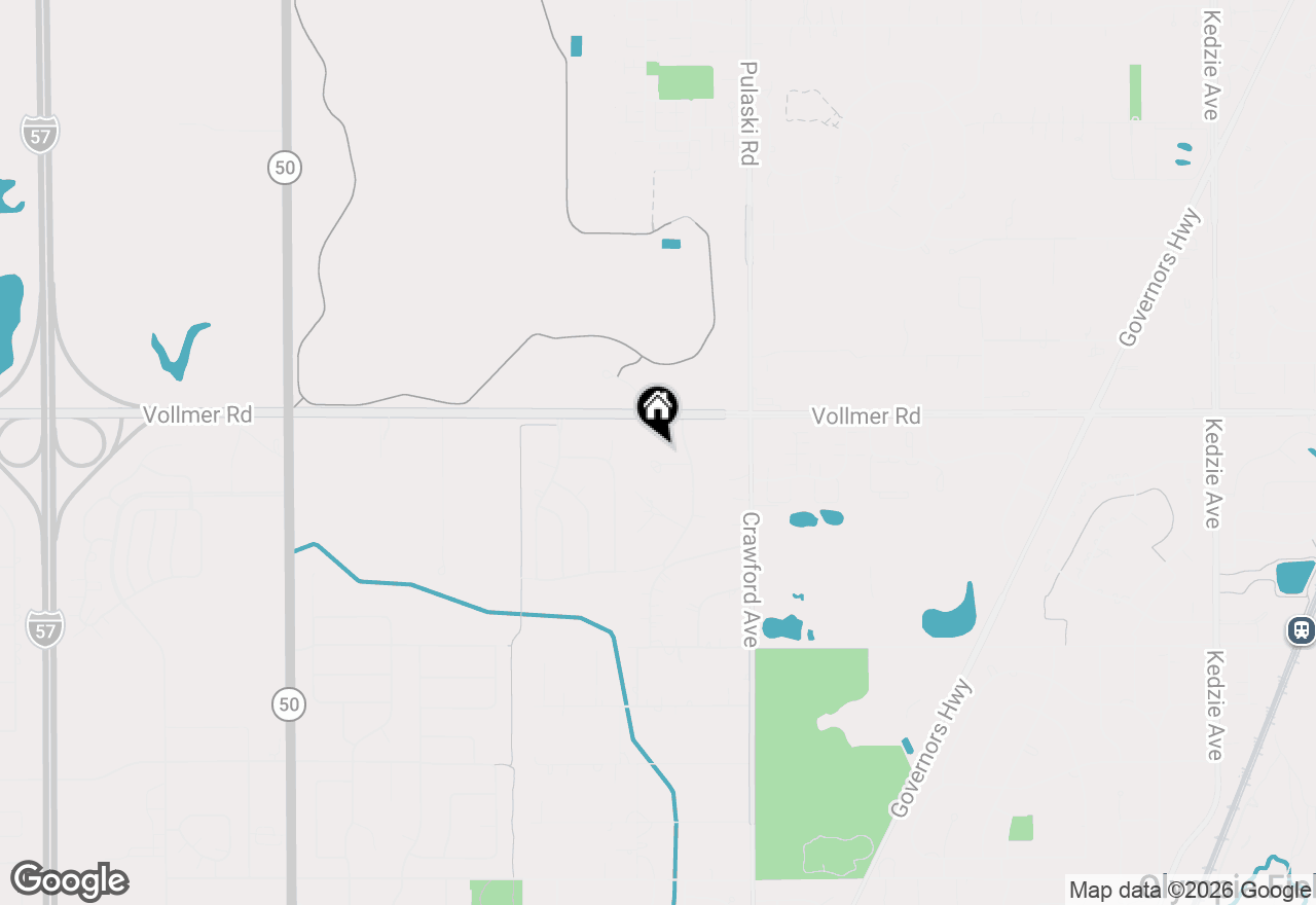 Map of 4112 Sunset Road, Matteson, IL 60443