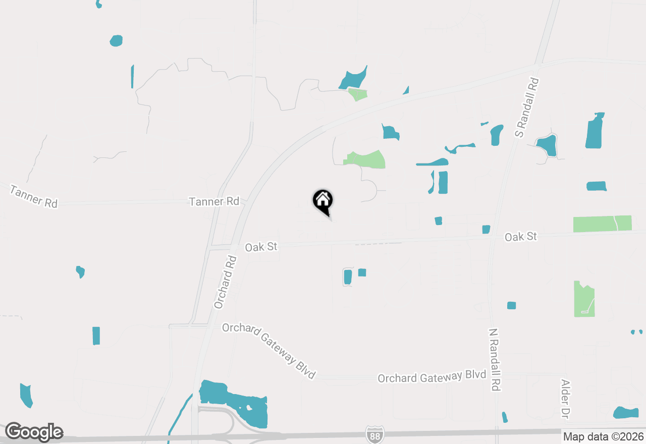 Map of 217 Kathryn Lane, North Aurora, IL 60542