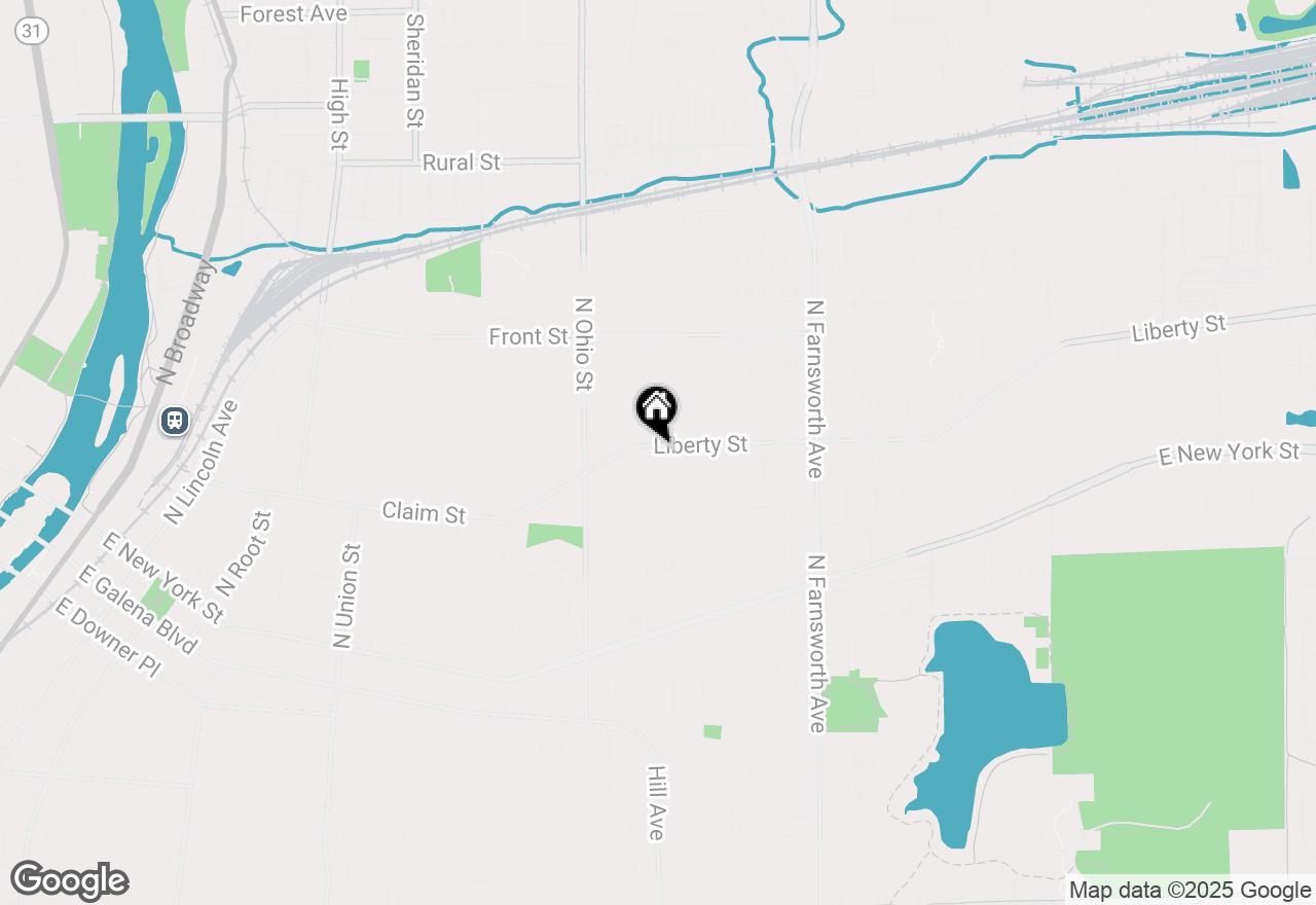 Map of 1111 Liberty Street, Aurora, IL 60505