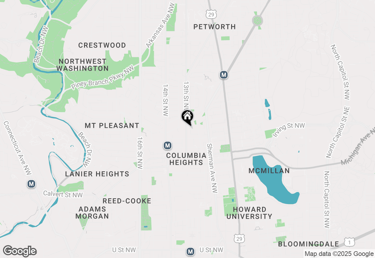 Map of 3311 13th Street Nw #5, Washington, DC 20010