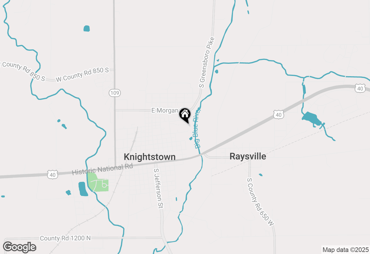 Map of 315 Blue River Drive, Knightstown, IN 46148