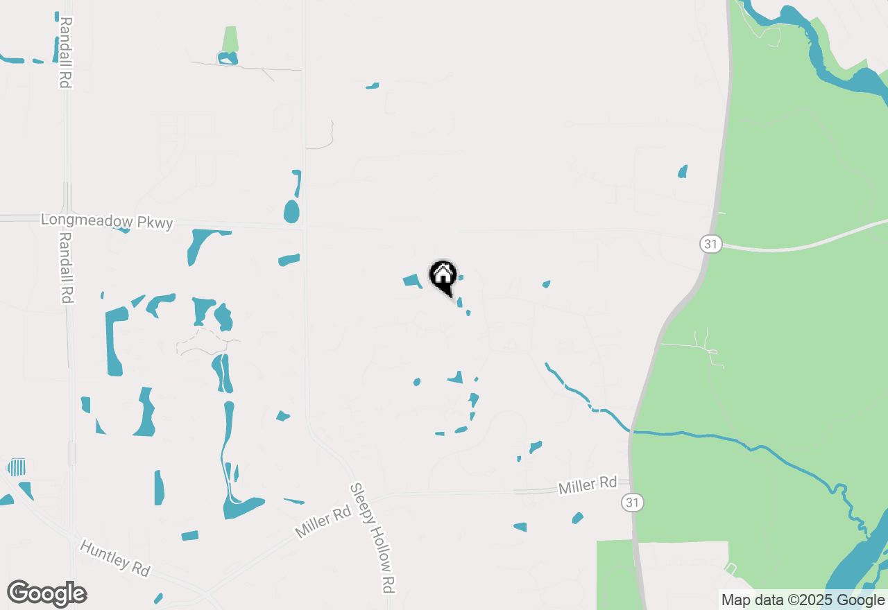 Map of 1490 Southridge Trail, Algonquin, IL 60102