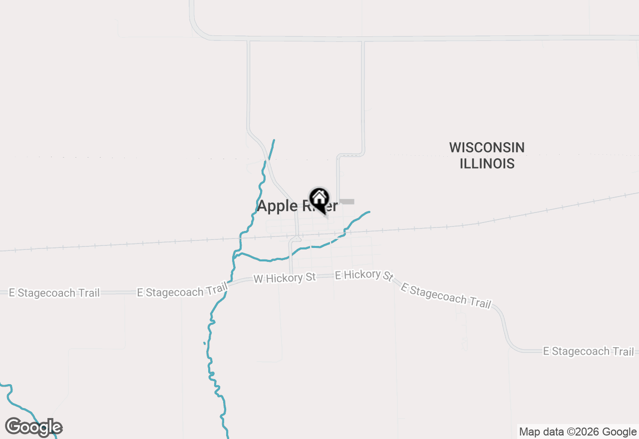 Map of 107 W Baldwin Street #1, Apple River, IL 61001