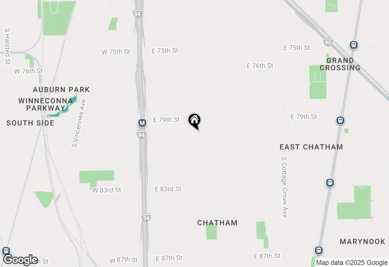 Map of 7951 S Prairie Avenue, Chicago, IL 60619