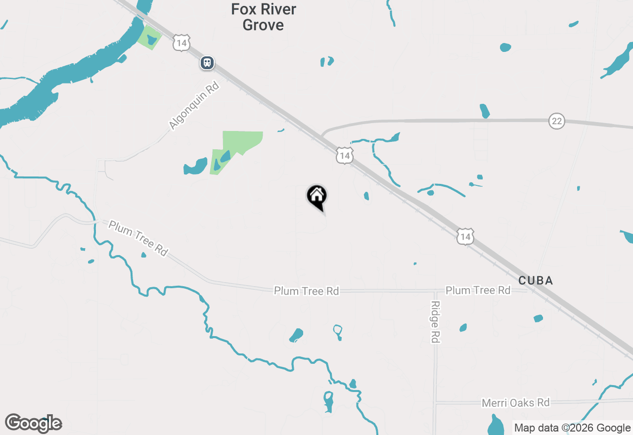 Map of 62 E Surrey Lane, Barrington Hills, IL 60010