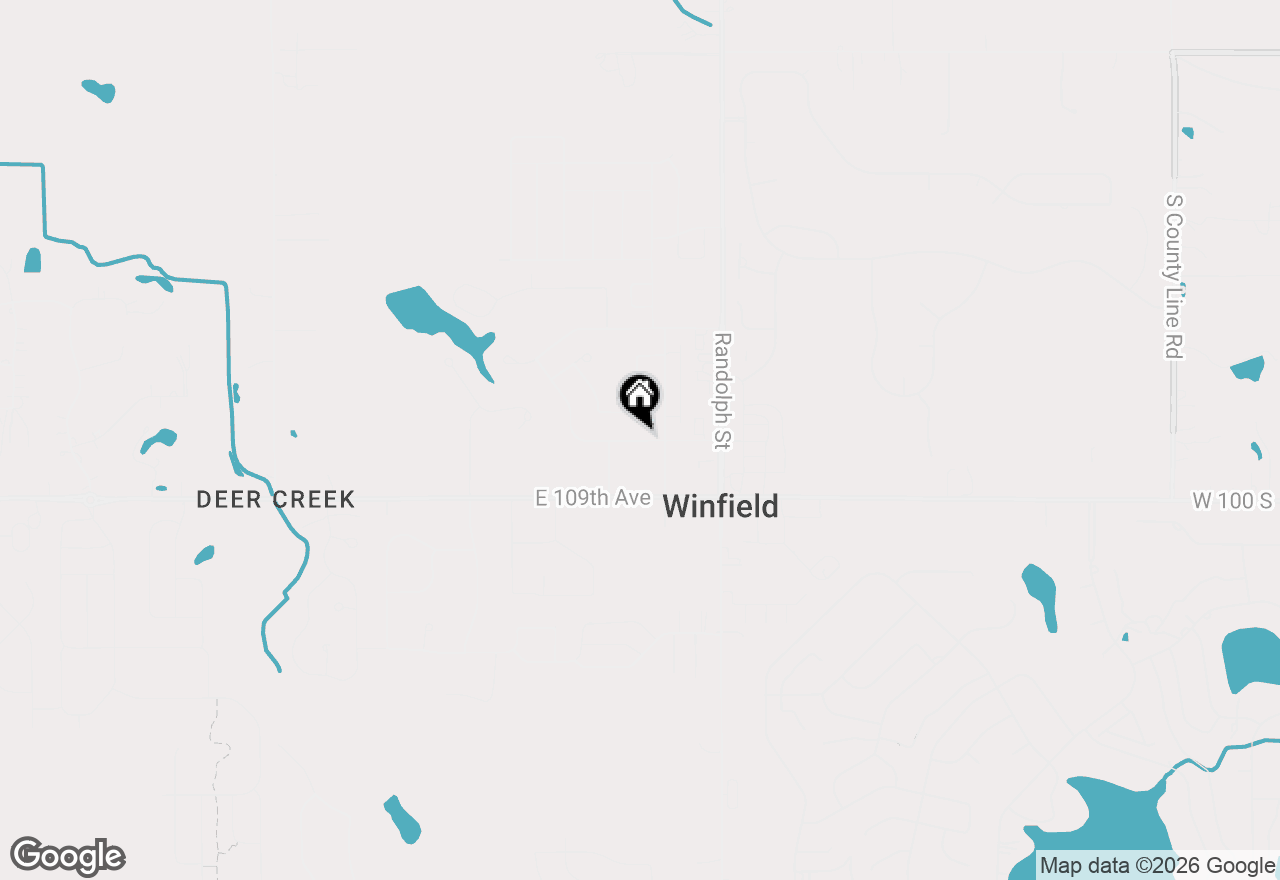 Map of 7718 E 108th Avenue, Winfield, IN 46307