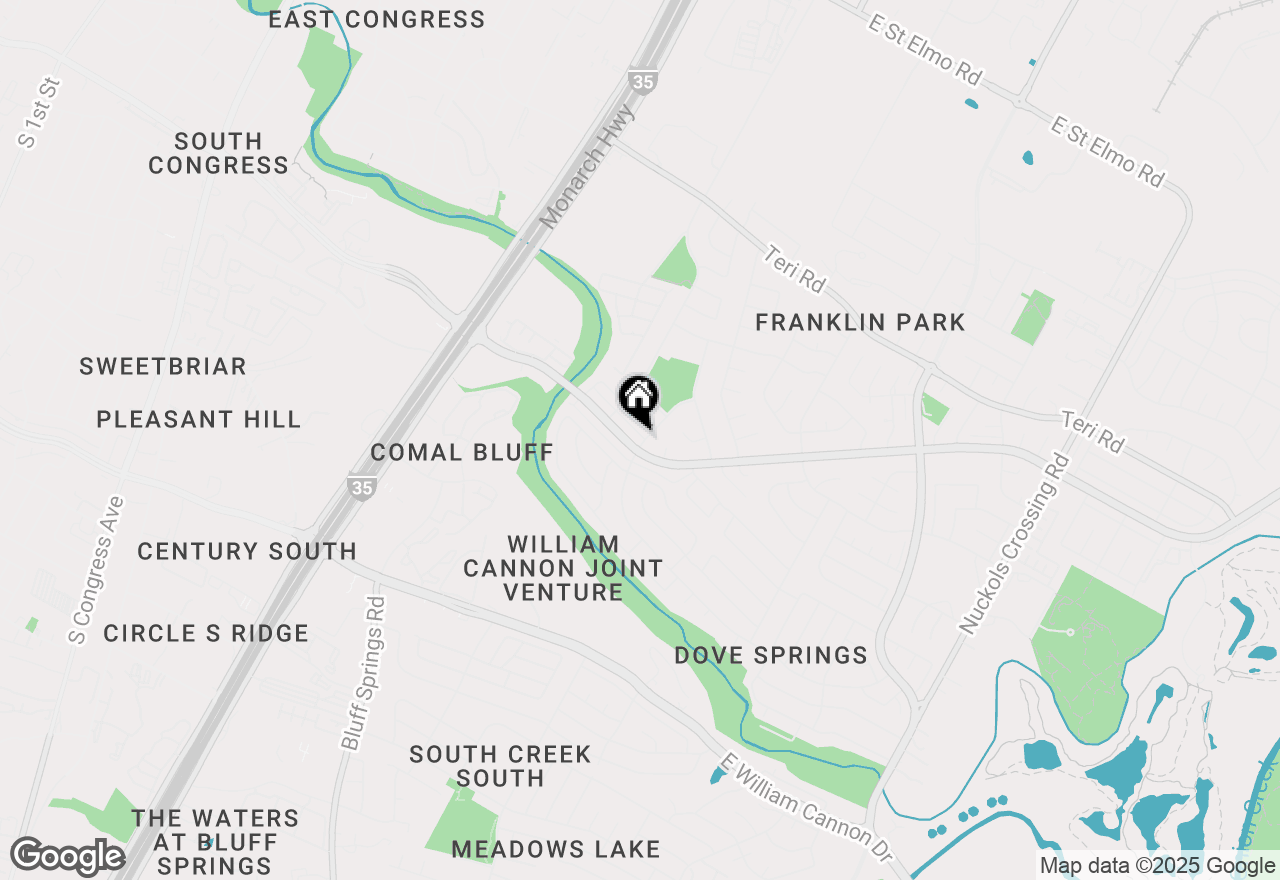 Map of 2107 Conestoga Trl #A, Austin, TX 78744