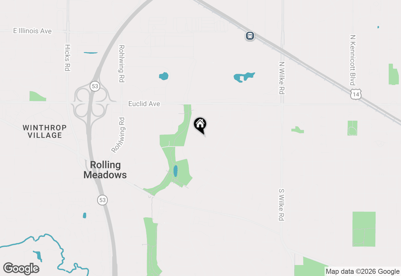 Map of 2901 Stork Court, Rolling Meadows, IL 60008