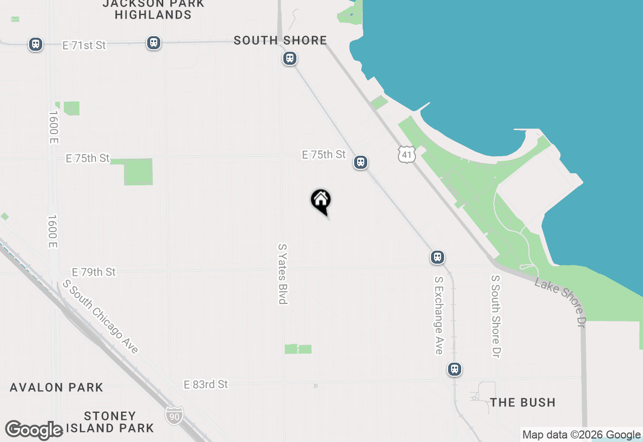 Map of 7718 S Kingston Avenue, Chicago, IL 60649