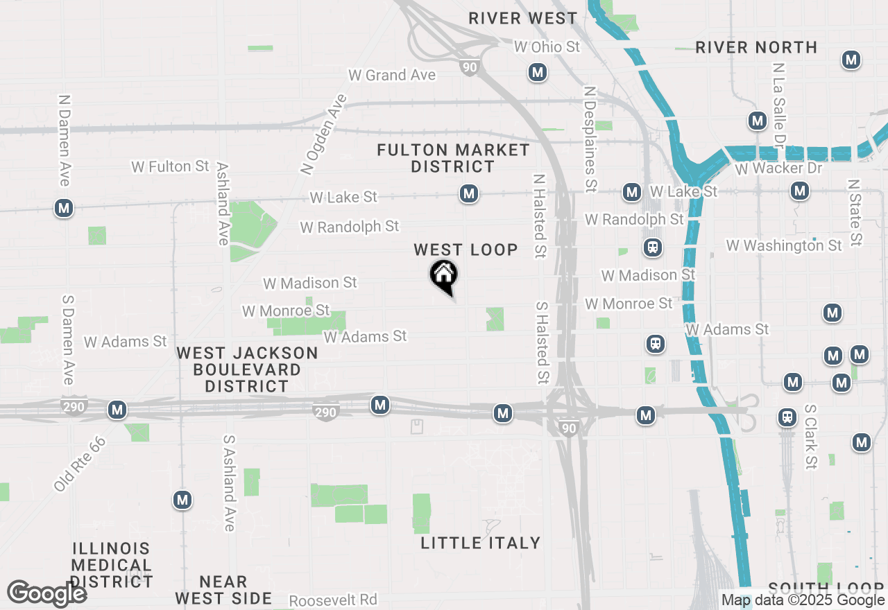 Map of 1034 W Monroe Street, Chicago, IL 60607