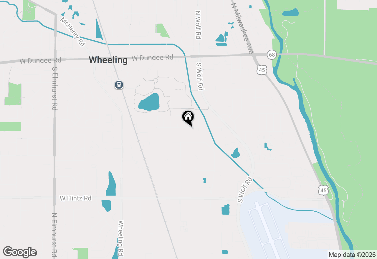 Map of 63 W Manchester Drive, Wheeling, IL 60090