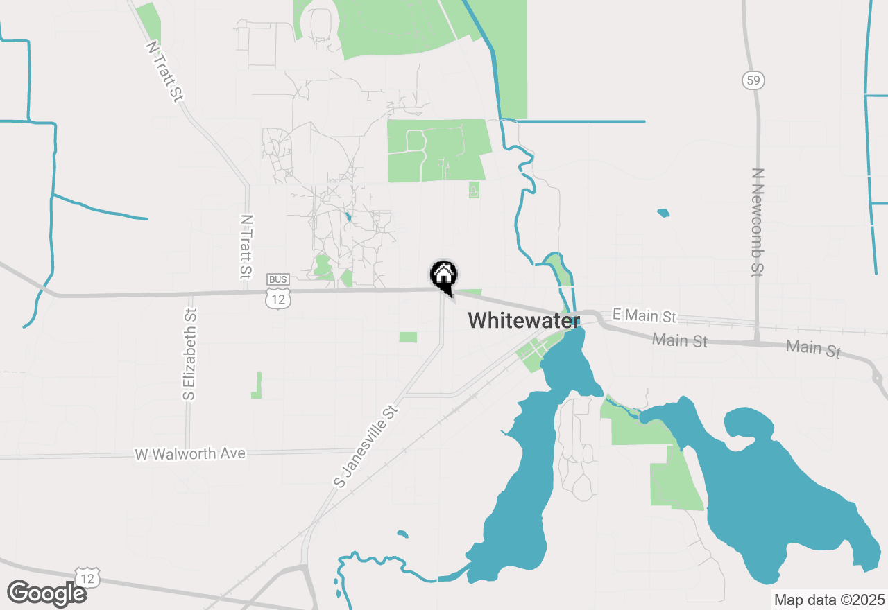 Map of 133 S Franklin Street, Whitewater, WI 53190