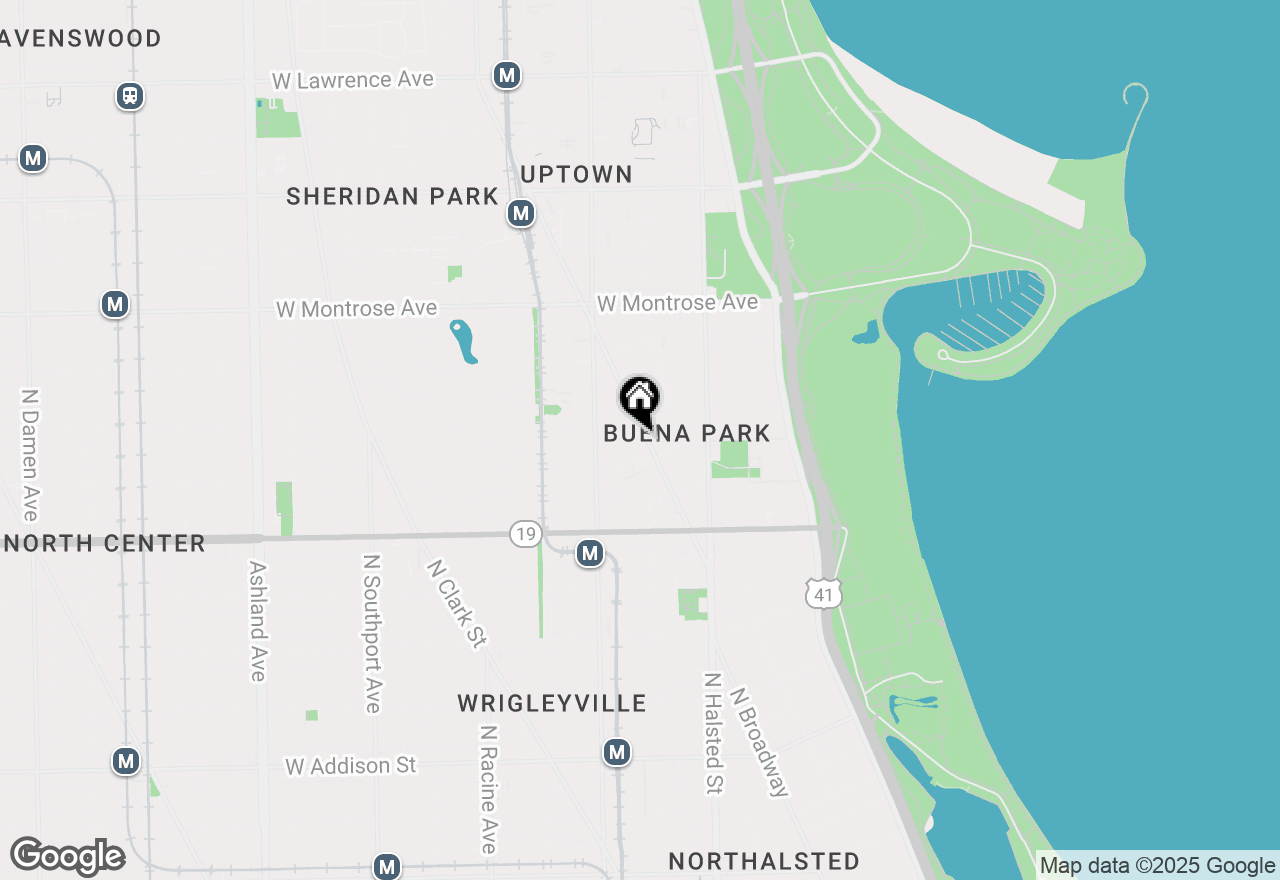 Map of 909 W Gordon Terrace #3, Chicago, IL 60613