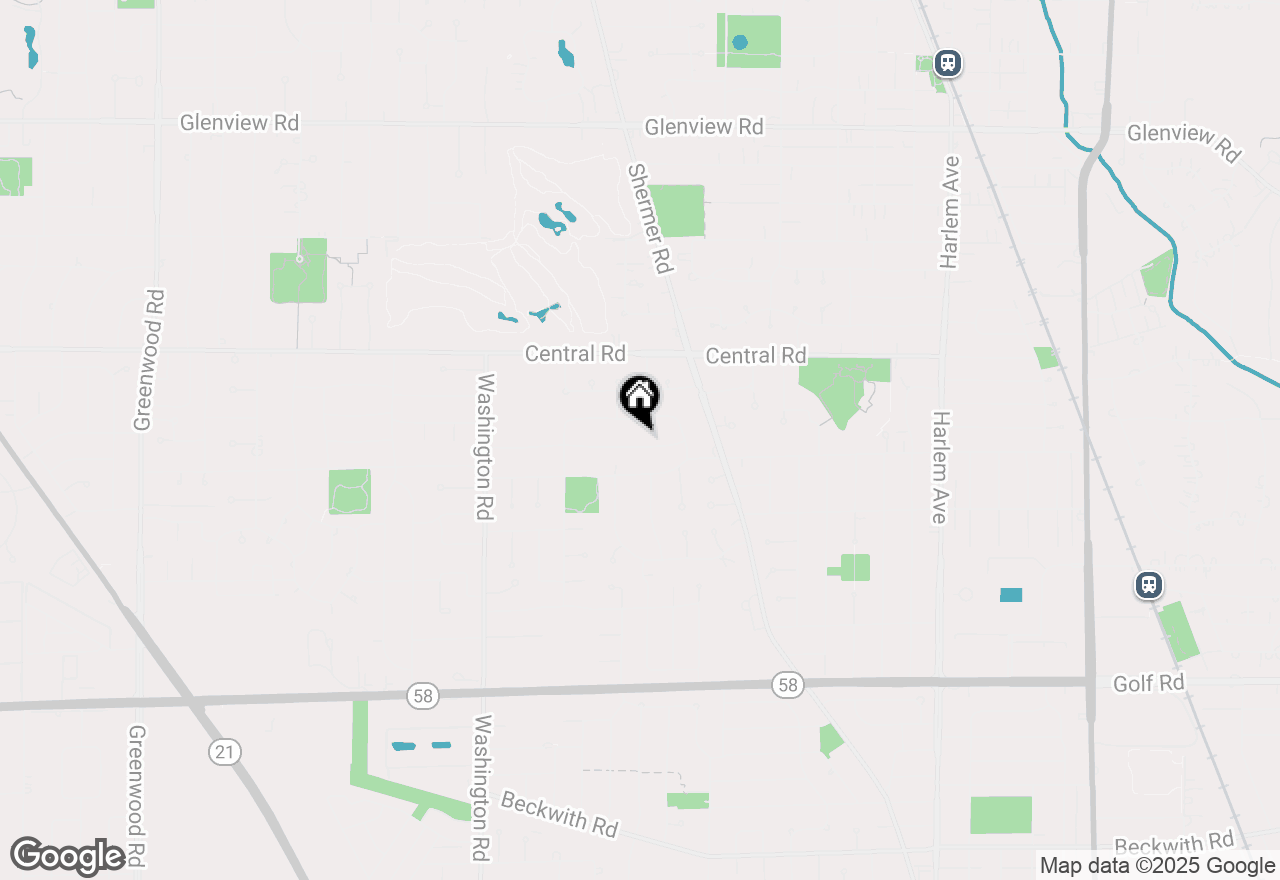 Map of 2442 Fontana Drive, Glenview, IL 60025