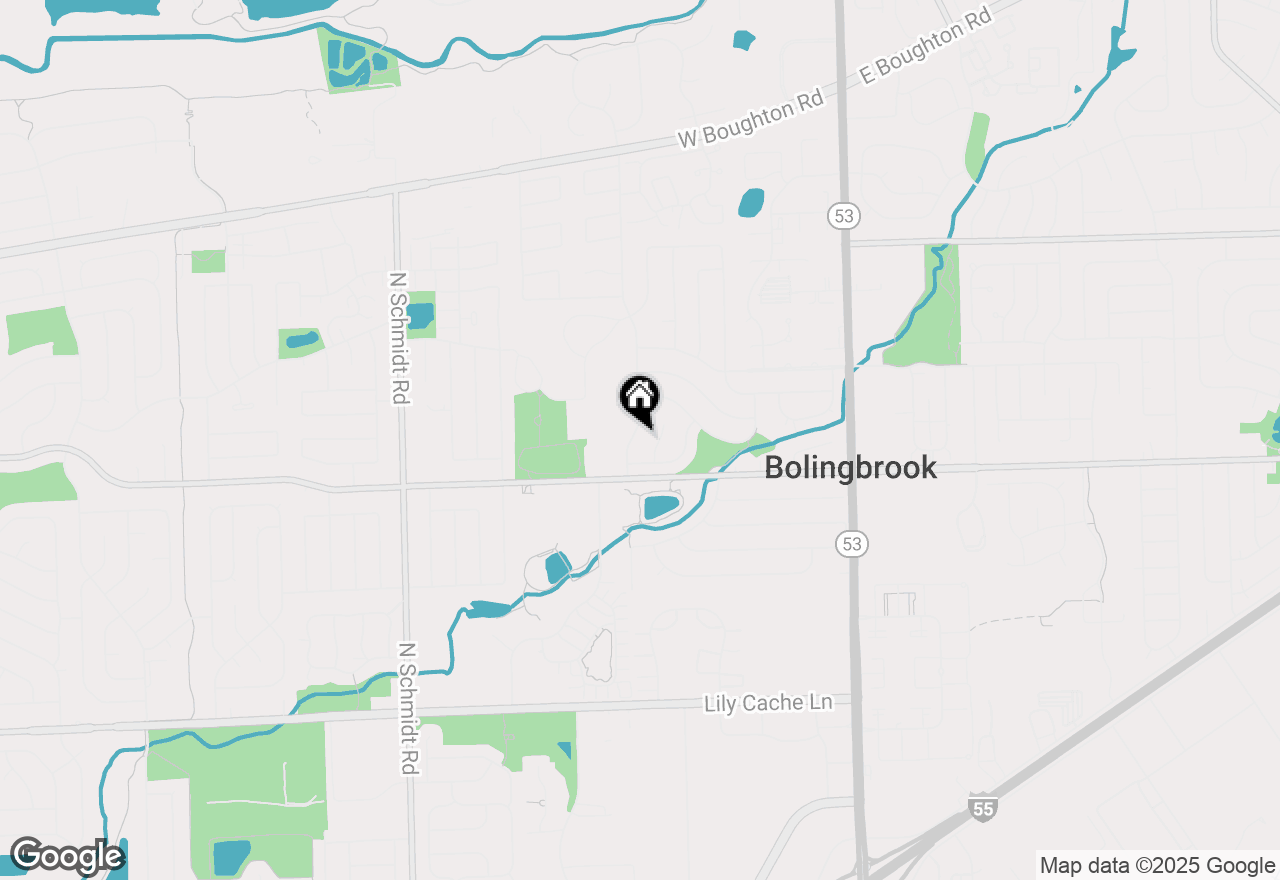 Map of 110 Delaware Drive, Bolingbrook, IL 60440