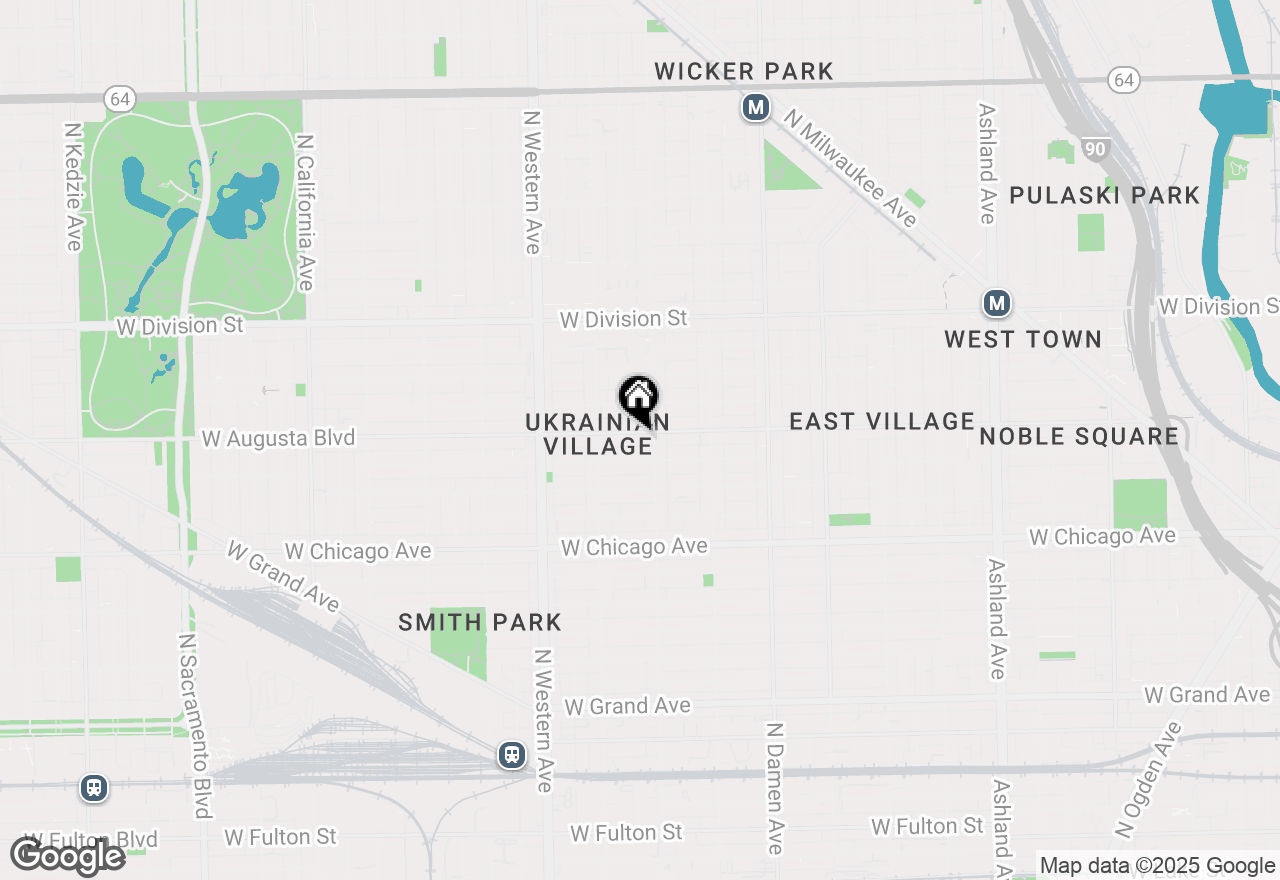 Map of 2215 W Augusta Boulevard #2E, Chicago, IL 60622