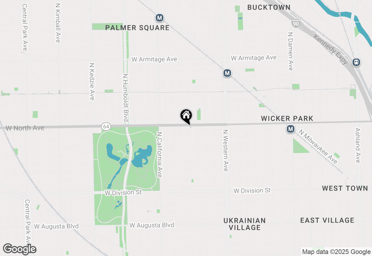 Map of 1555 N Talman Avenue #2B, Chicago, IL 60622