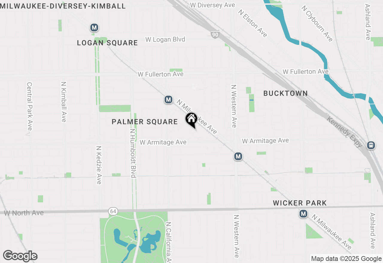 Map of 2066 N Stave Street #7, Chicago, IL 60647