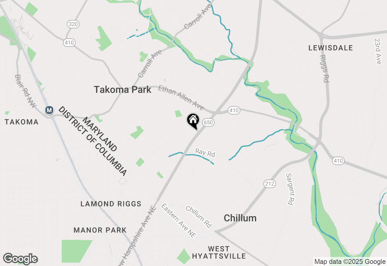 Map of 505 Belford Place, Takoma Park, MD 20912