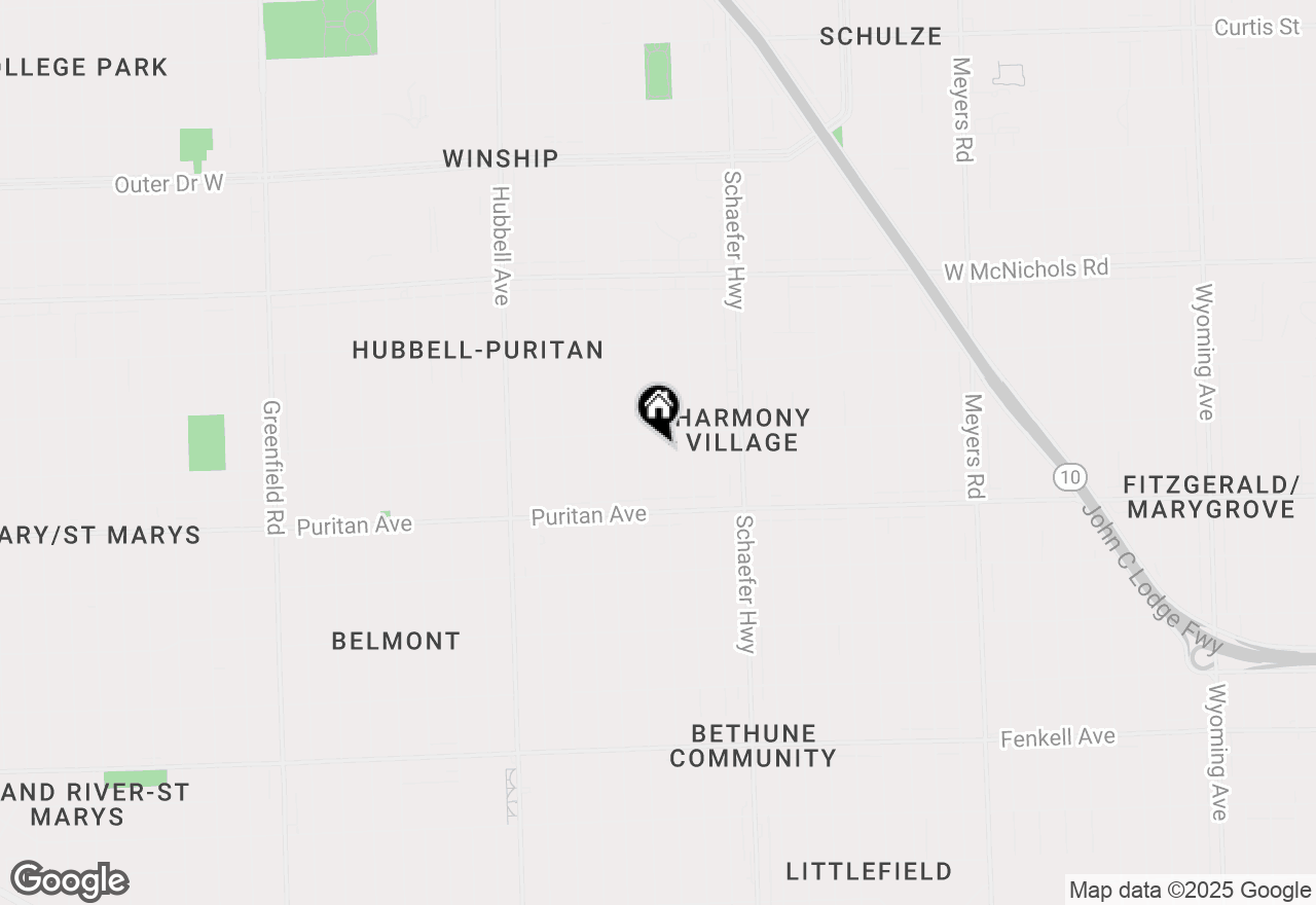 Map of 16229 Stansbury Street, Detroit, MI 48235