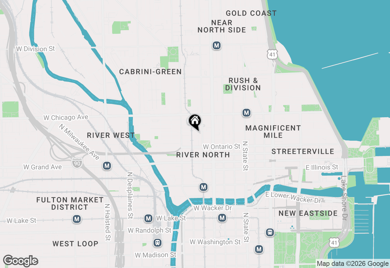 Map of 225 W Huron Street #306, Chicago, IL 60654