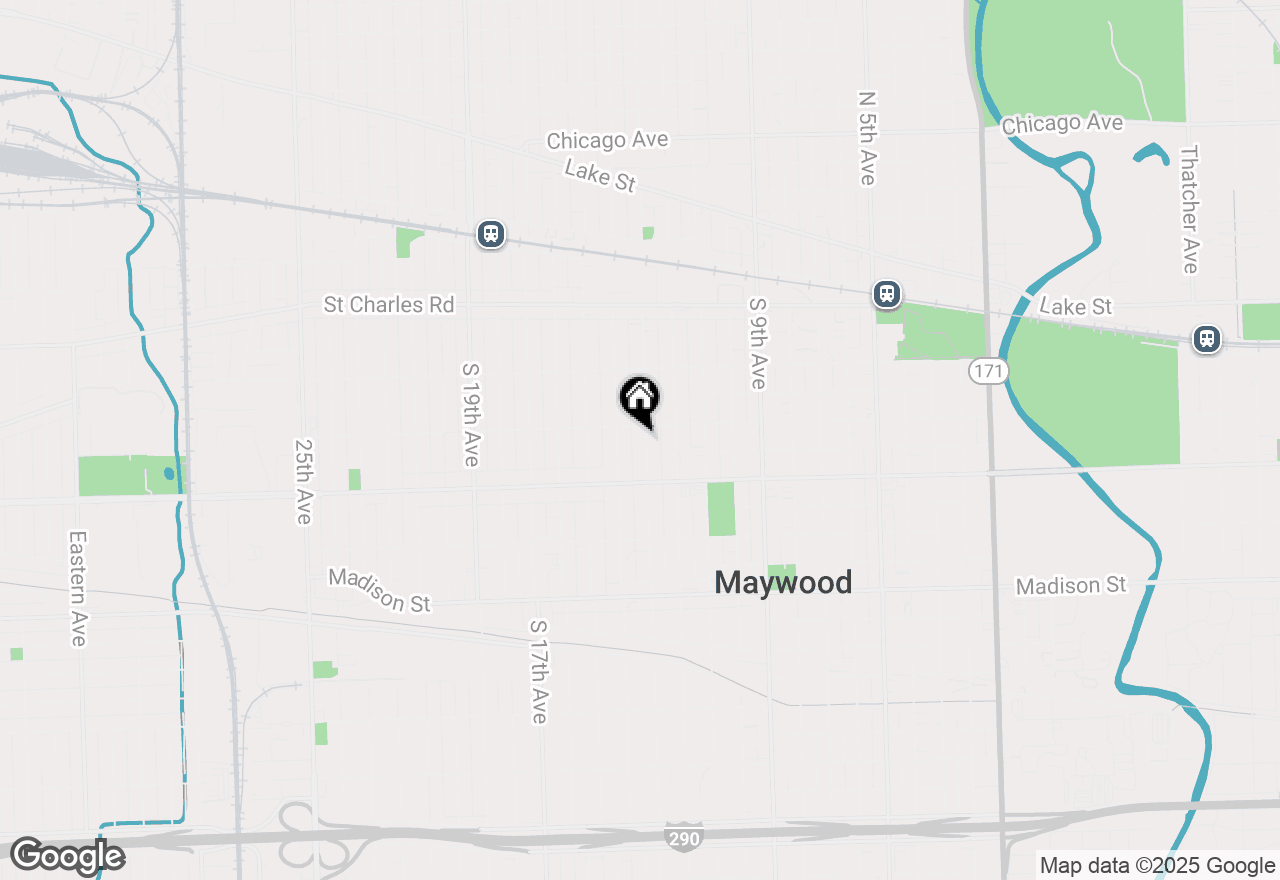 Map of 410 S 13th Avenue, Maywood, IL 60153