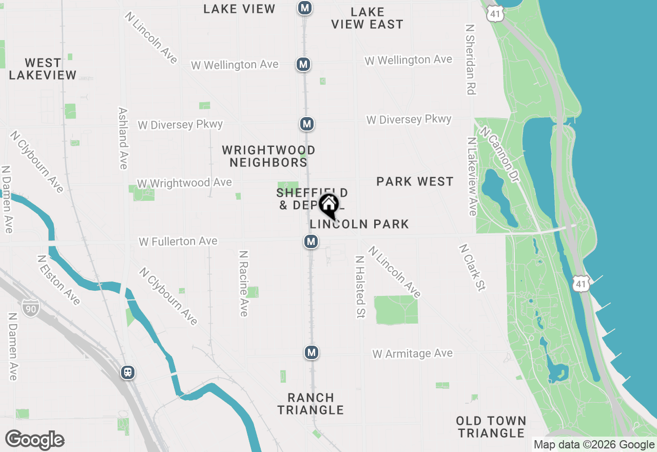 Map of 925 W Montana Street #1E, Chicago, IL 60614