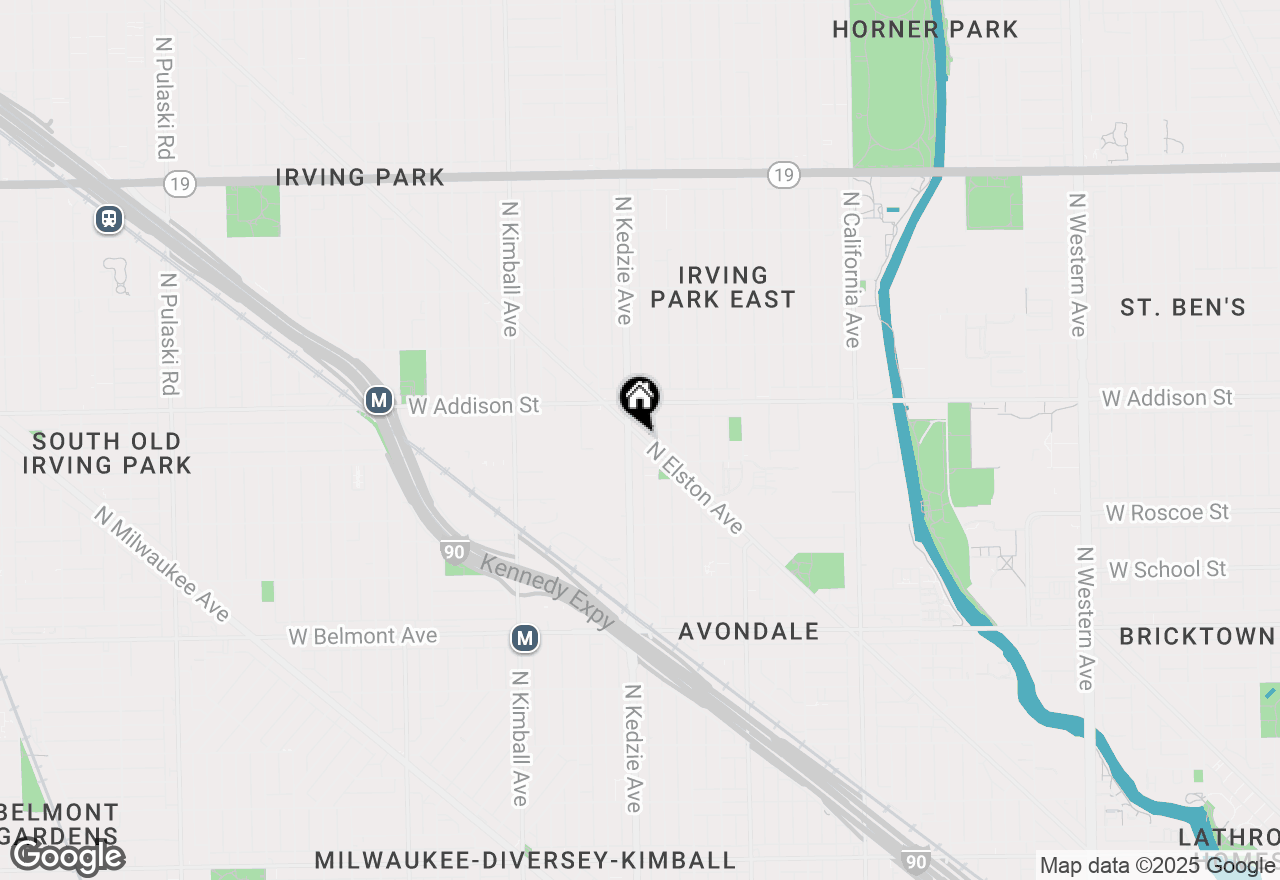 Map of 3532 N Elston Avenue #1, Chicago, IL 60618