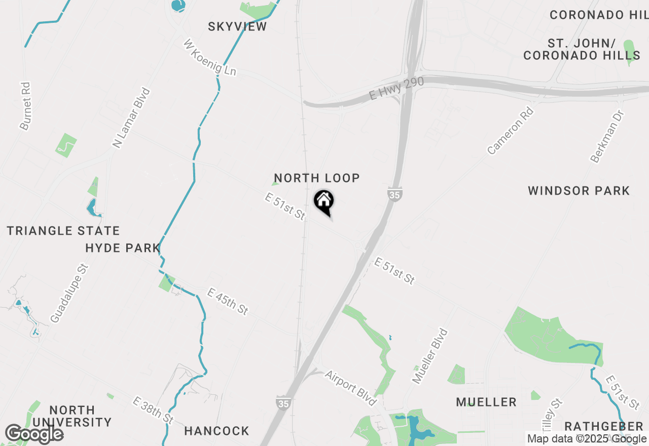 Map of 910 E 51st St, Austin, TX 78751