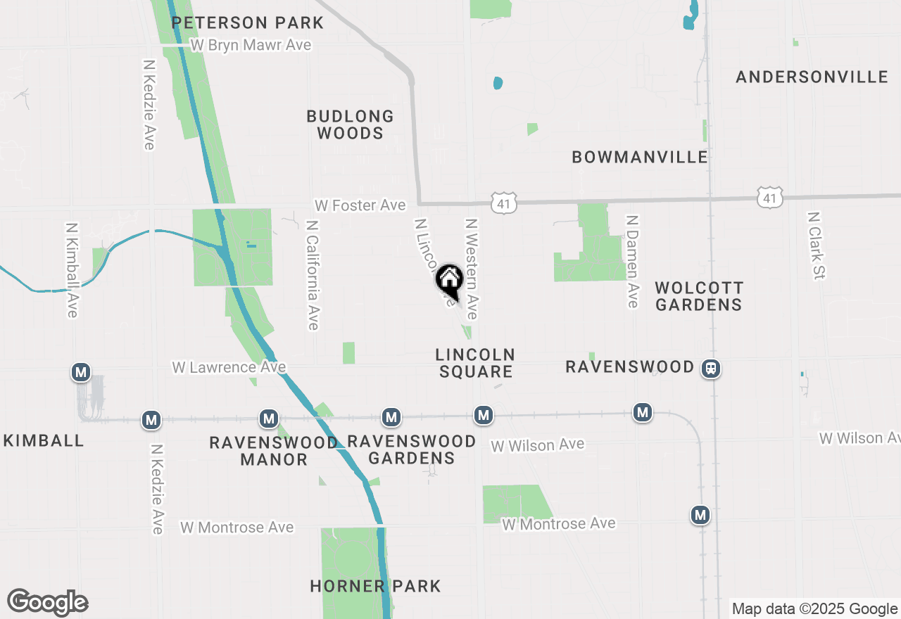 Map of 4912 N Lincoln Avenue #501, Chicago, IL 60625