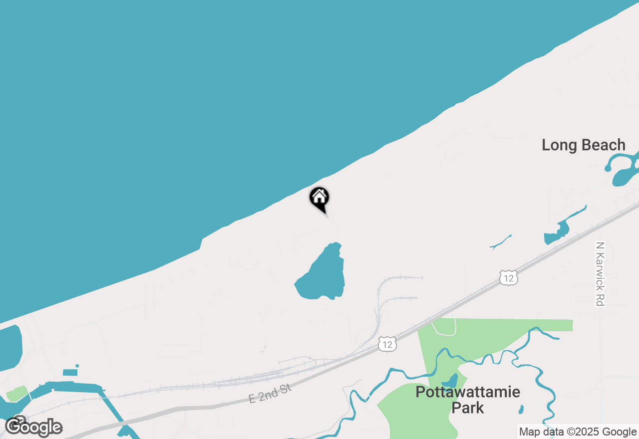 Map of 1629 Lake Shore Drive, Michigan City, IN 46360