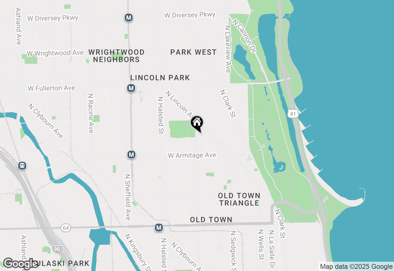 Map of 2103 N Larrabee Street, Chicago, IL 60614