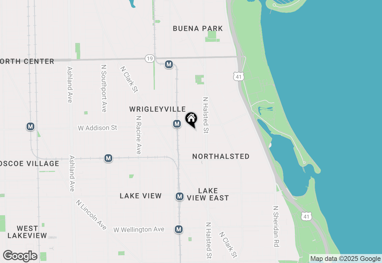 Map of 3541 N Fremont Street #PH, Chicago, IL 60613