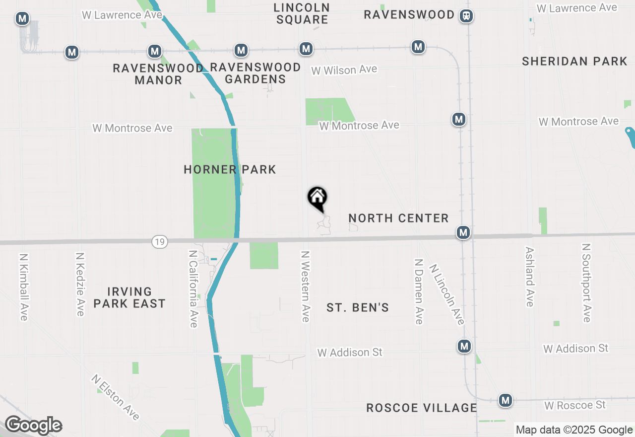 Map of 2335 W Belle Plaine Avenue #207, Chicago, IL 60618