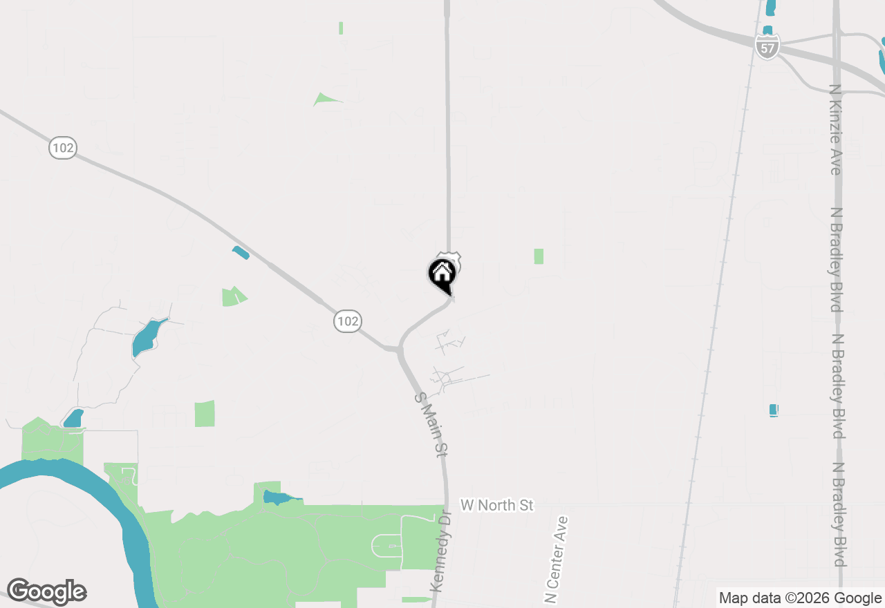 Map of 391 E Marsile Street, Bourbonnais, IL 60914